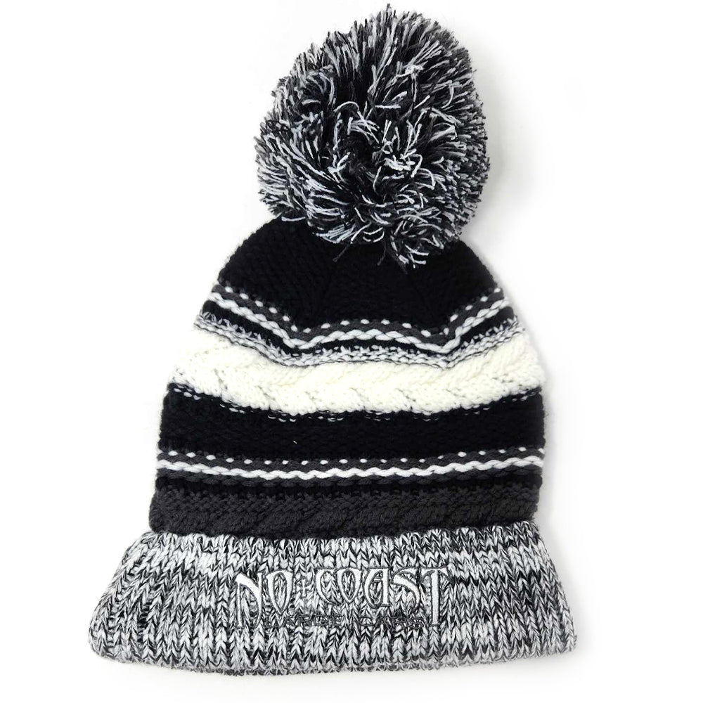 NCLC POM STOCKING HAT - STRIPED