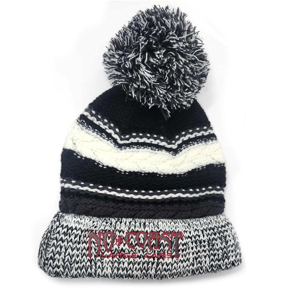 NCLC POM STOCKING HAT - STRIPED