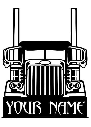 CUSTOM TRUCK TEMPLATE WOOD SIGN