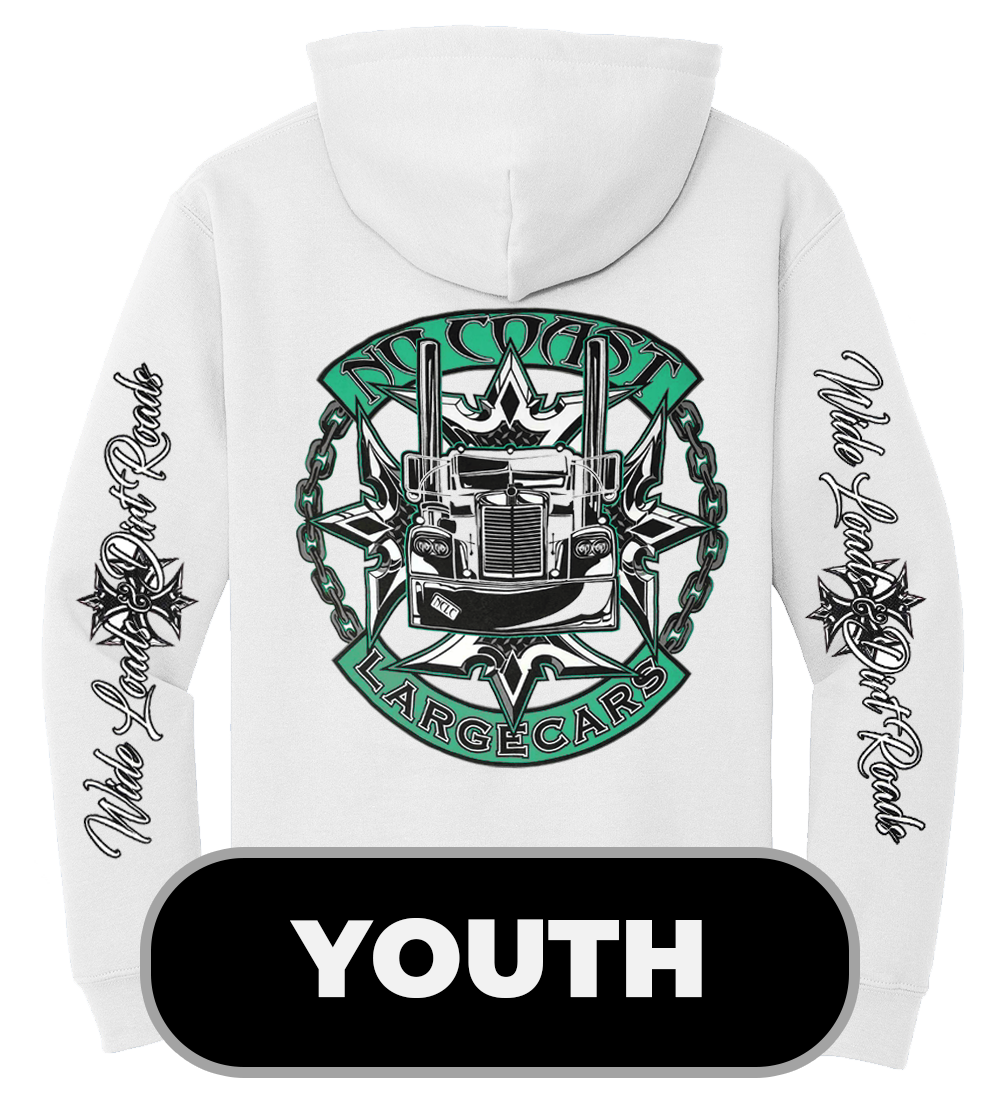 NCLC YOUTH WHITE CHAIN HOODIE