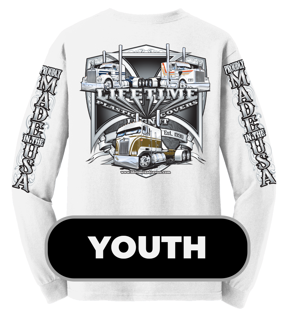 LNC YOUTH WHITE LONG SLEEVE 34TH YEAR TRIO