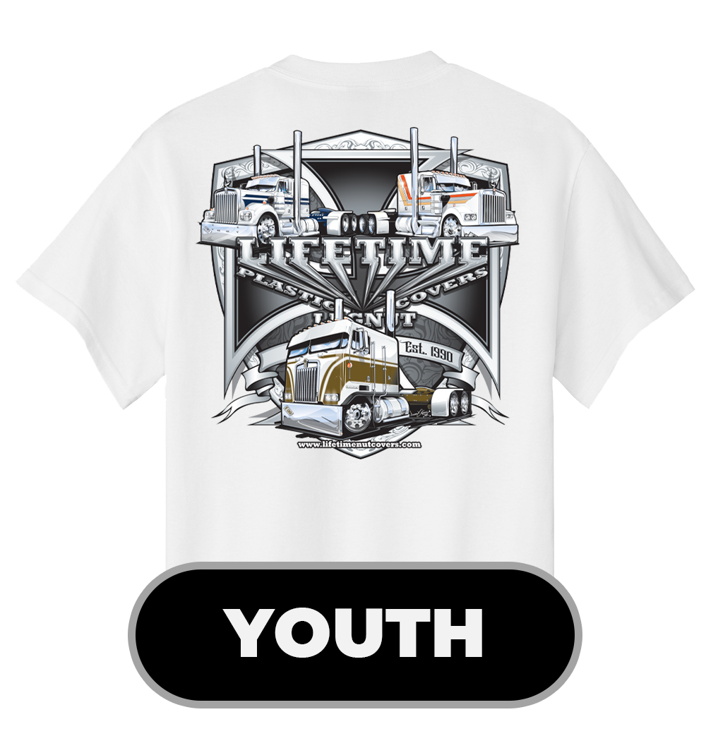 LNC YOUTH WHITE SHORT SLEEVE 34TH YEAR TRIO
