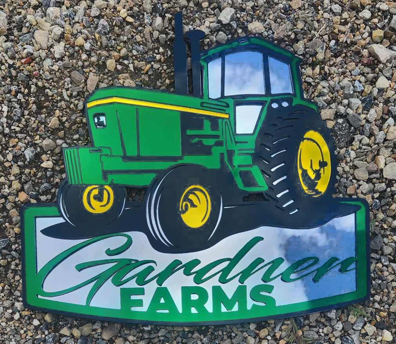 CUSTOM ACRYLIC TRACTOR TEMPLATE SIGN