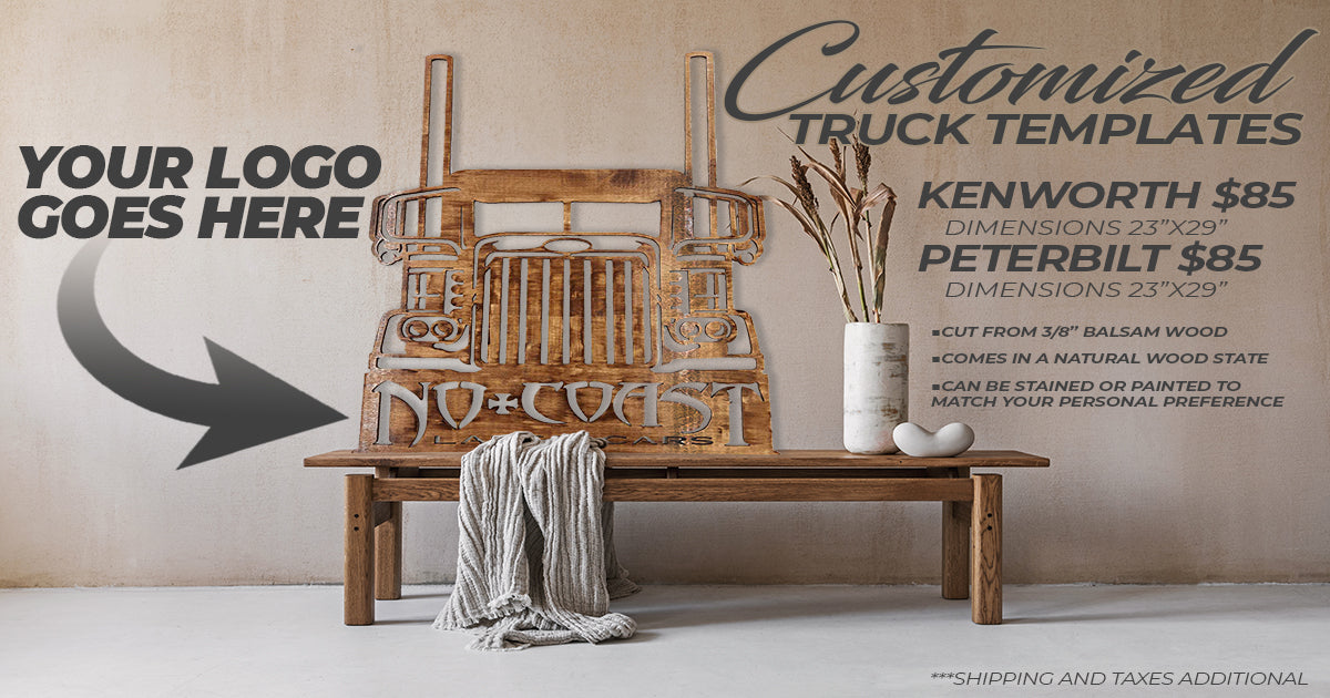 CUSTOM TRUCK TEMPLATE WOOD SIGN